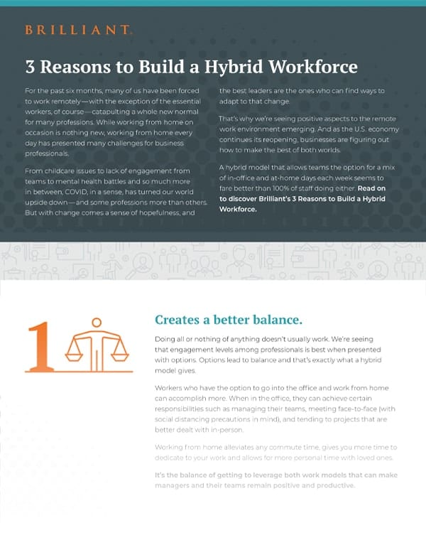 3 Reasons to Build a Hybrid Workforce