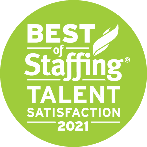 Best of Staffing 2021 Talent Satisfaction